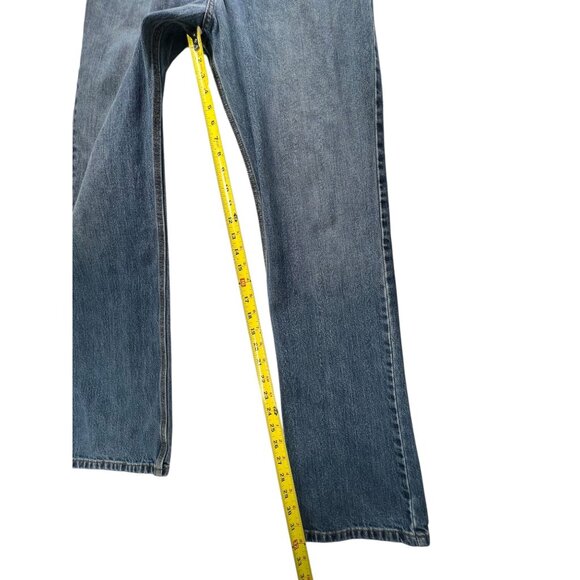 Carhartt Mens Blue Denim Straight Fit Jeans Relaxed Fit 34x34 Pants RN 14806 - Picture 14 of 15